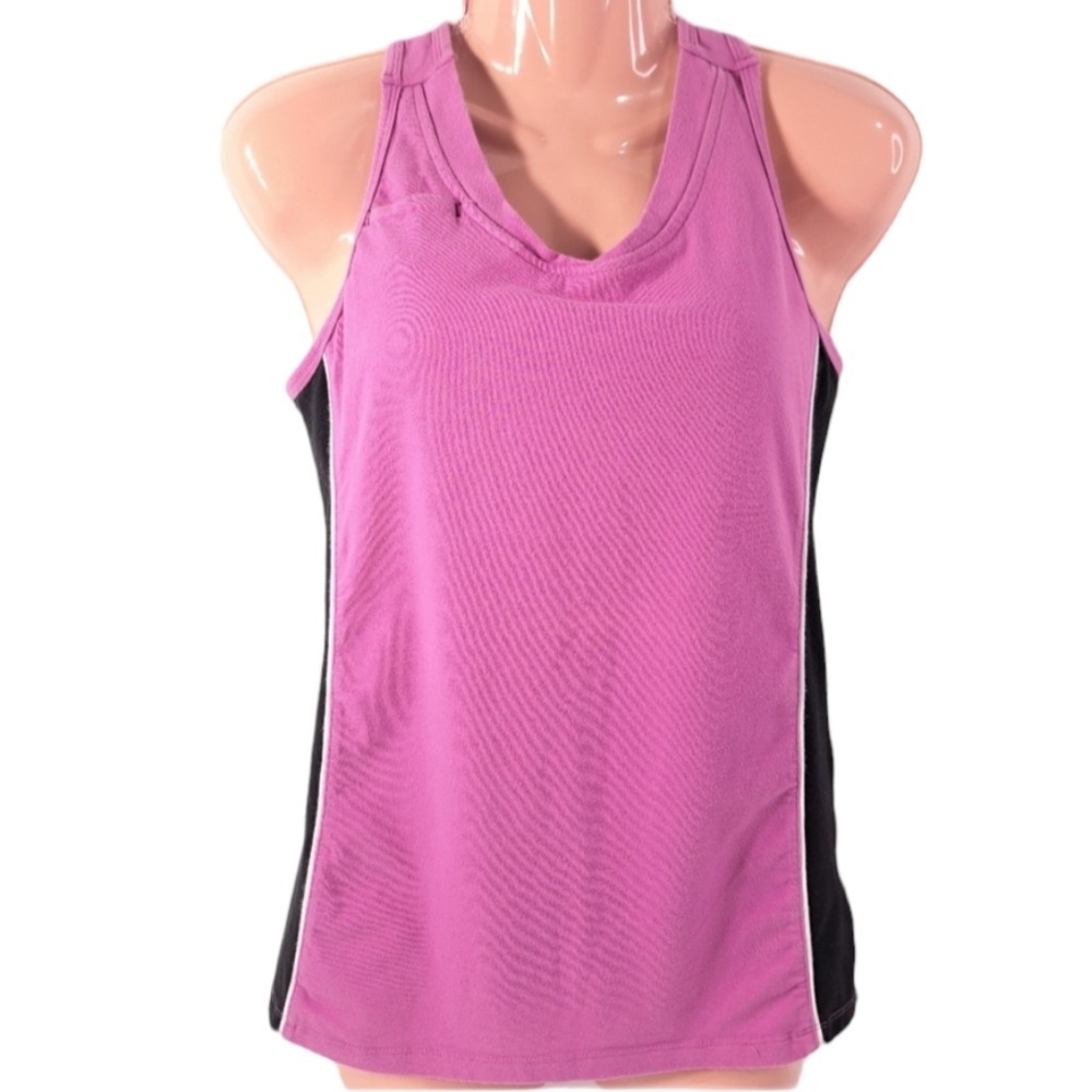 Bcg Women's Purple & Black Tank Top Bra Support Athletic Size M